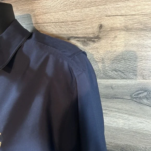 Vintage Polo Ralph Lauren Bi-Swing Windbreaker Jacket Navy Blue Men's Size L